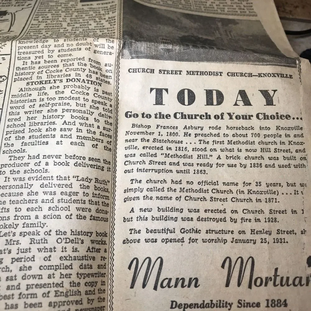 Vintage The Knoxville Journal March‎ 9 1952 Sunday Ephemera Memorabilia Souvenir
